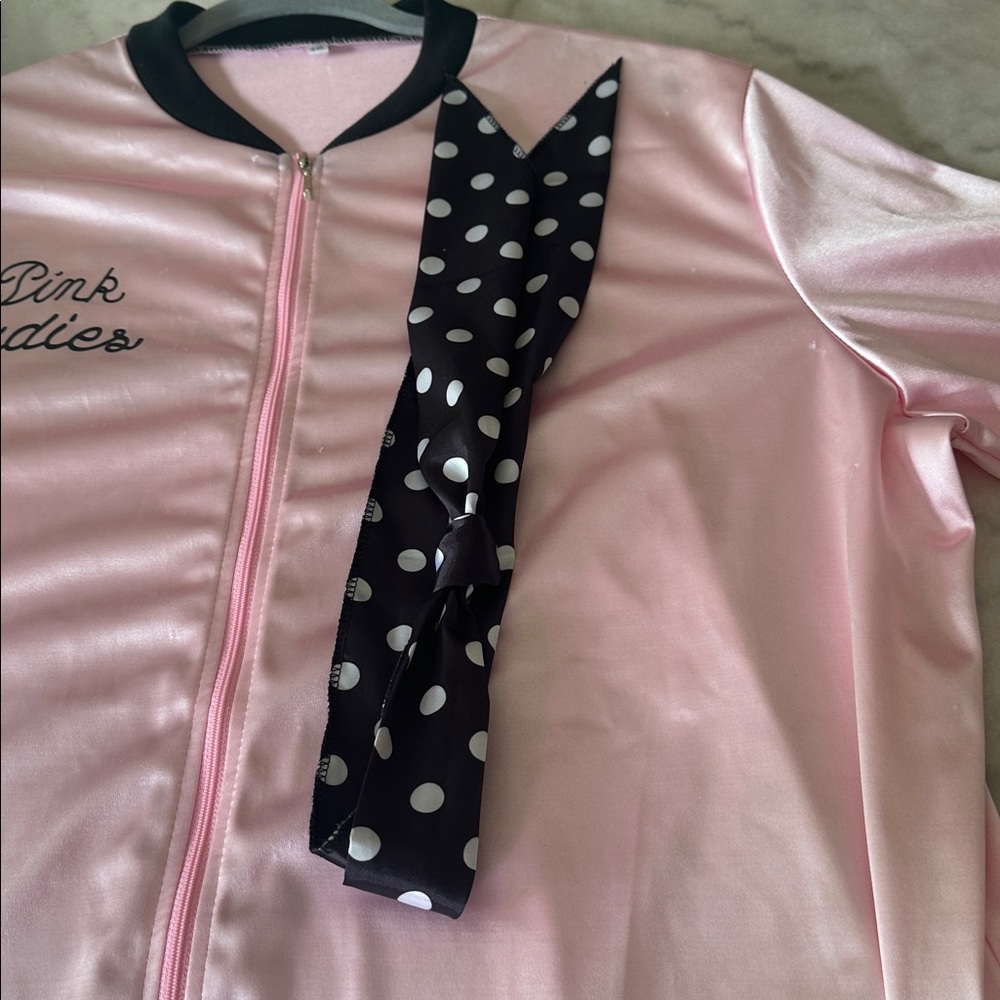 Retro Vintage 1950’s Pink Ladies Jacket and Scarf - Picture 10 of 13